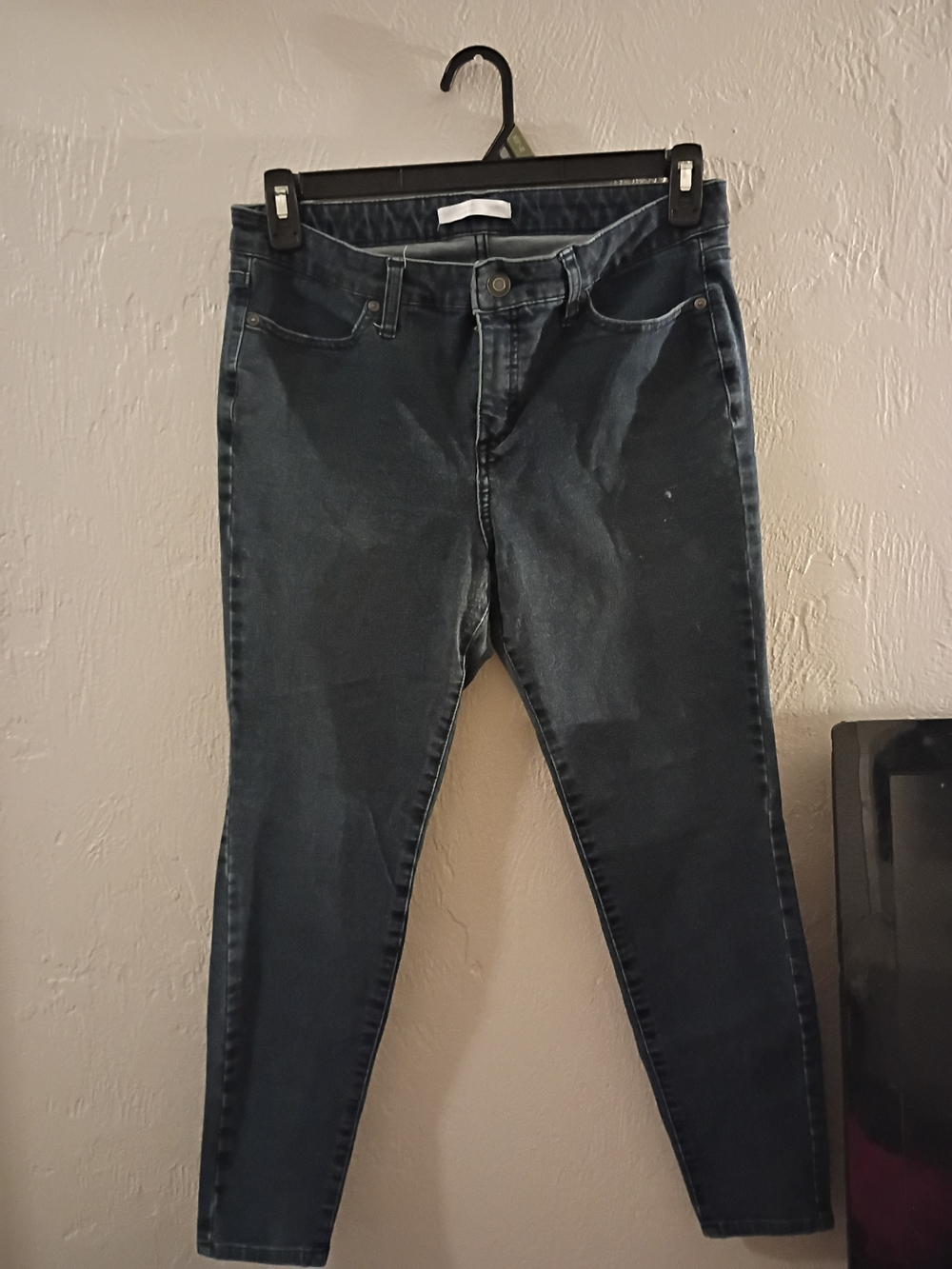 LC Lauren Conrad Dark Blue High-Rise Skinny Jeans